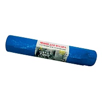 Мешки для мусора 200 л, с завязками, синие, в рулоне 5 шт., ПВД, 45 мкм, 1100х850 мм, Концепция Быта Vitalux, 604934 в Новосибирске
