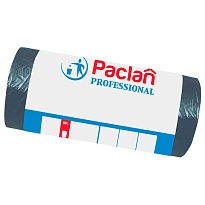 Мешки для мусора 60 л, черные, в рулоне 50 шт., ПНД, 6,2 мкм, 800х600 мм, PACLAN Professional, 604078 в Новосибирске