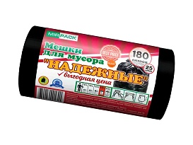 Мешки для мусора 180 л, ароматизированные, черные, в рулоне 25 шт., ПВД, 35 мкм, 1100х930 мм, НАДЕЖНЫЕ, 1802550 в Новосибирске