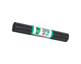 Мешки для мусора 160 л, черные, в рулоне 10 шт., ПВД, 25 мкм, 1100х800 мм, GRIFON, 101-031 в Новосибирске