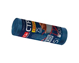 Мешки для мусора 120 л, трехслойные, синие, в рулоне 5 шт., ПВД, 75 мкм, 1100х700 мм, GRIFON PROFF СТРОЙКА, 101-521 в Новосибирске