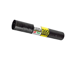 Мешки для мусора 160 л, черные, в рулоне 25 шт., ПВД, 40 мкм, 1100х800 мм, GRIFON, 101-030 в Новосибирске