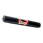 Мешки для мусора 90 л, черные, в рулоне 5 шт., ПВД, 60 мкм, 900х700 мм, МЕШКОFF, 4214